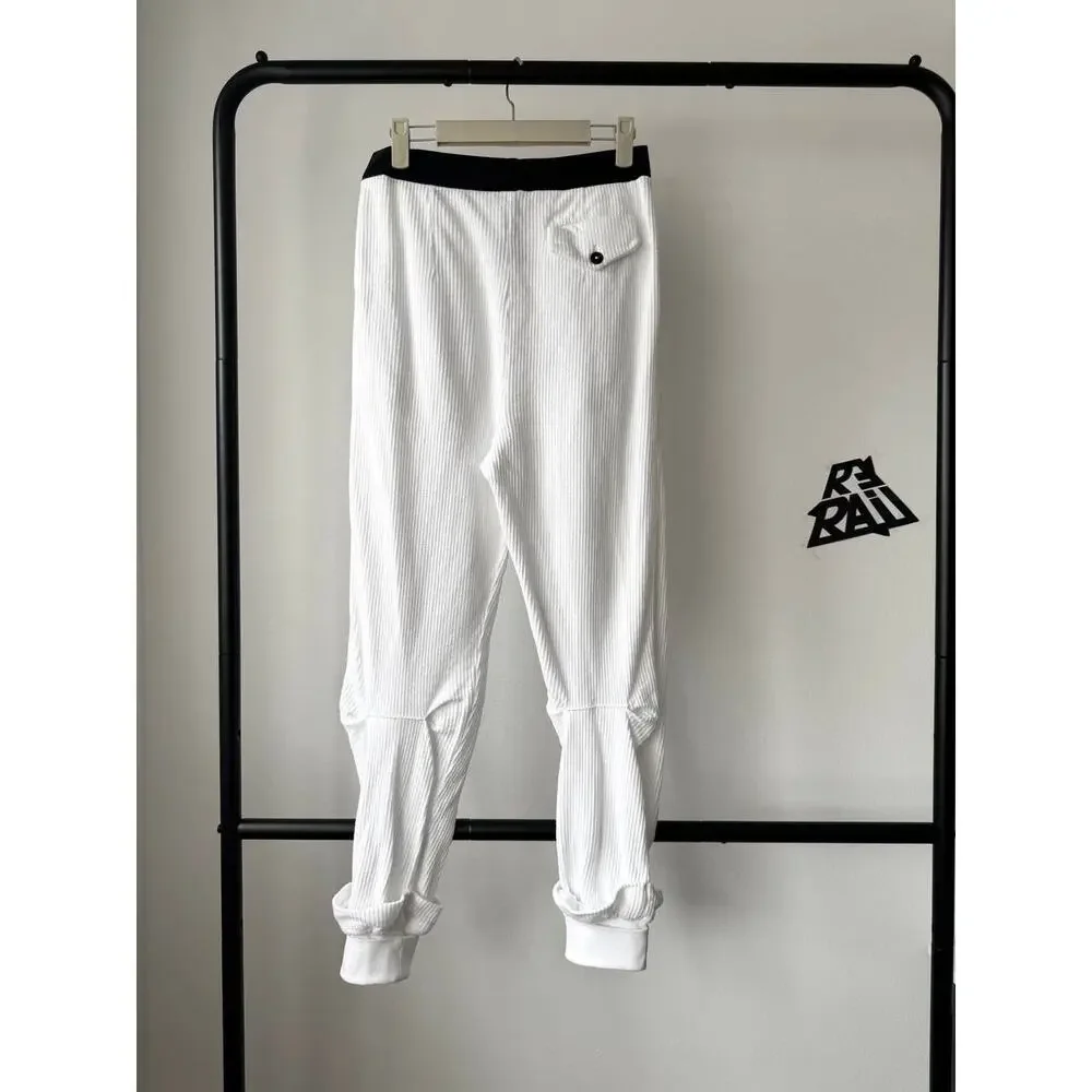 Ann Demeulemeester Ribbed Cotton Lounge Pants